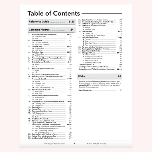 Table of contents example.