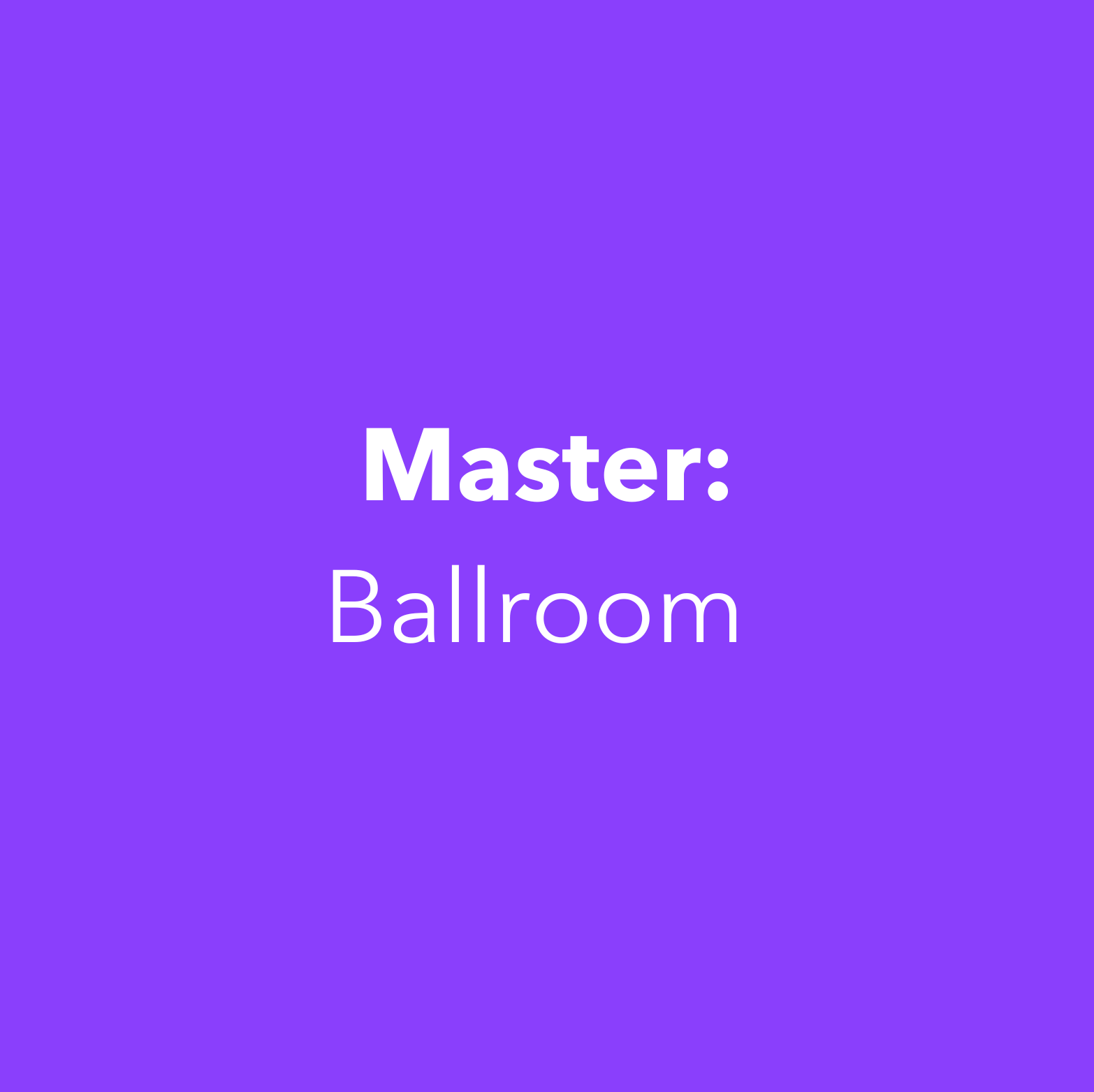 Master Ballroom